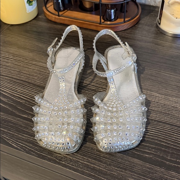 Jeffrey Campbell Shoes - Jeffrey Campbell Gelly Silver Studded Sandals